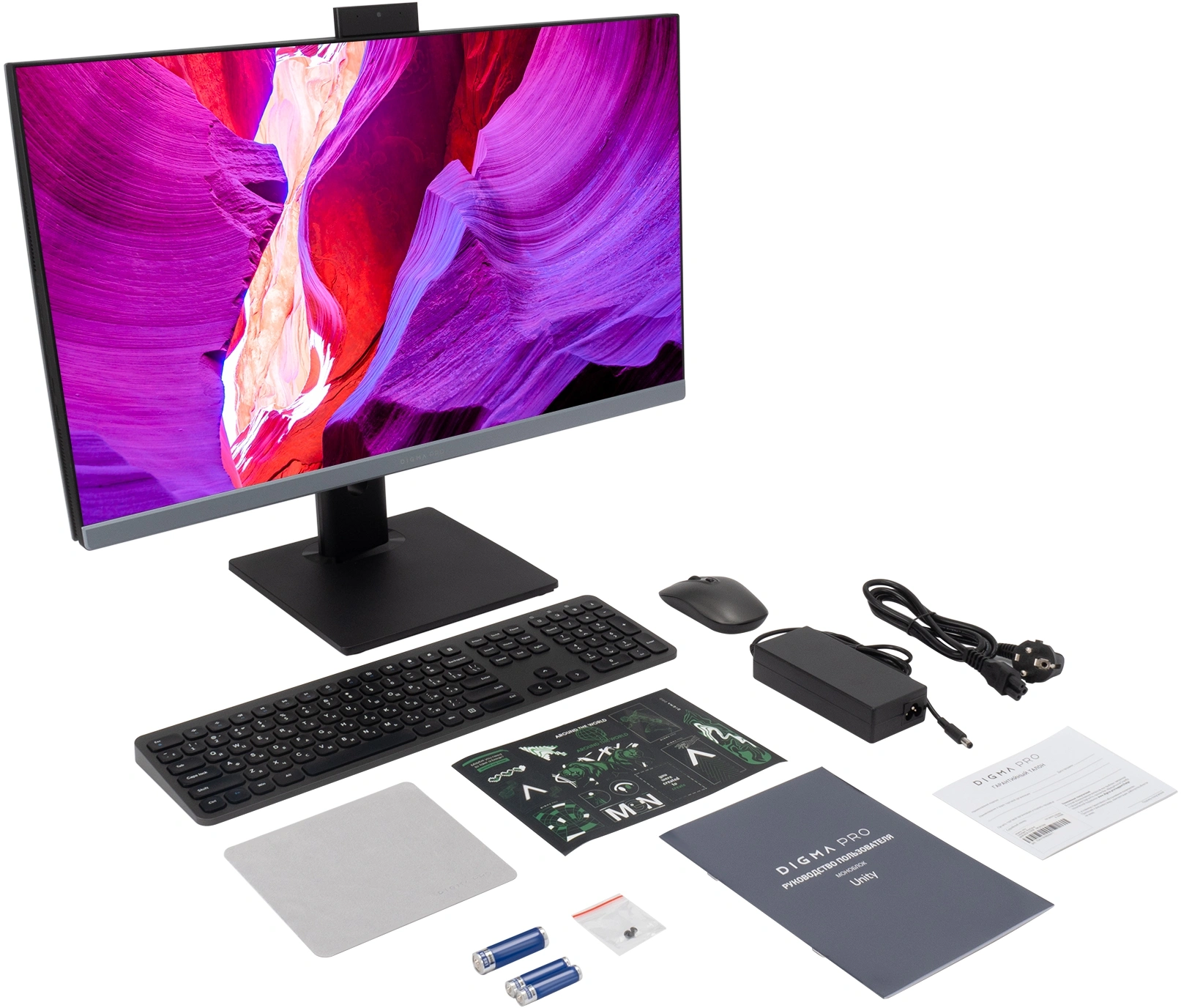 Моноблок Digma Pro Unity 27" Full HD i5 12400 (2.5) 16Gb SSD512Gb UHDG 730 CR Windows 11 Pro GbitEth WiFi BT 90W клавиатура мышь Cam серый/черный 1920x1080 — изображение 10
