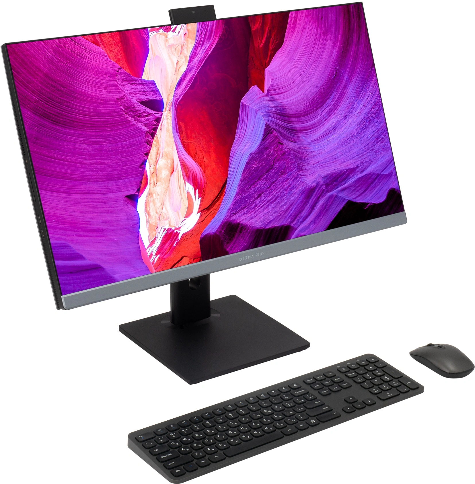 Моноблок Digma Pro Unity 27" Full HD i5 12400 (2.5) 16Gb SSD512Gb UHDG 730 CR Windows 11 Pro GbitEth WiFi BT 90W клавиатура мышь Cam серый/черный 1920x1080 — изображение 2