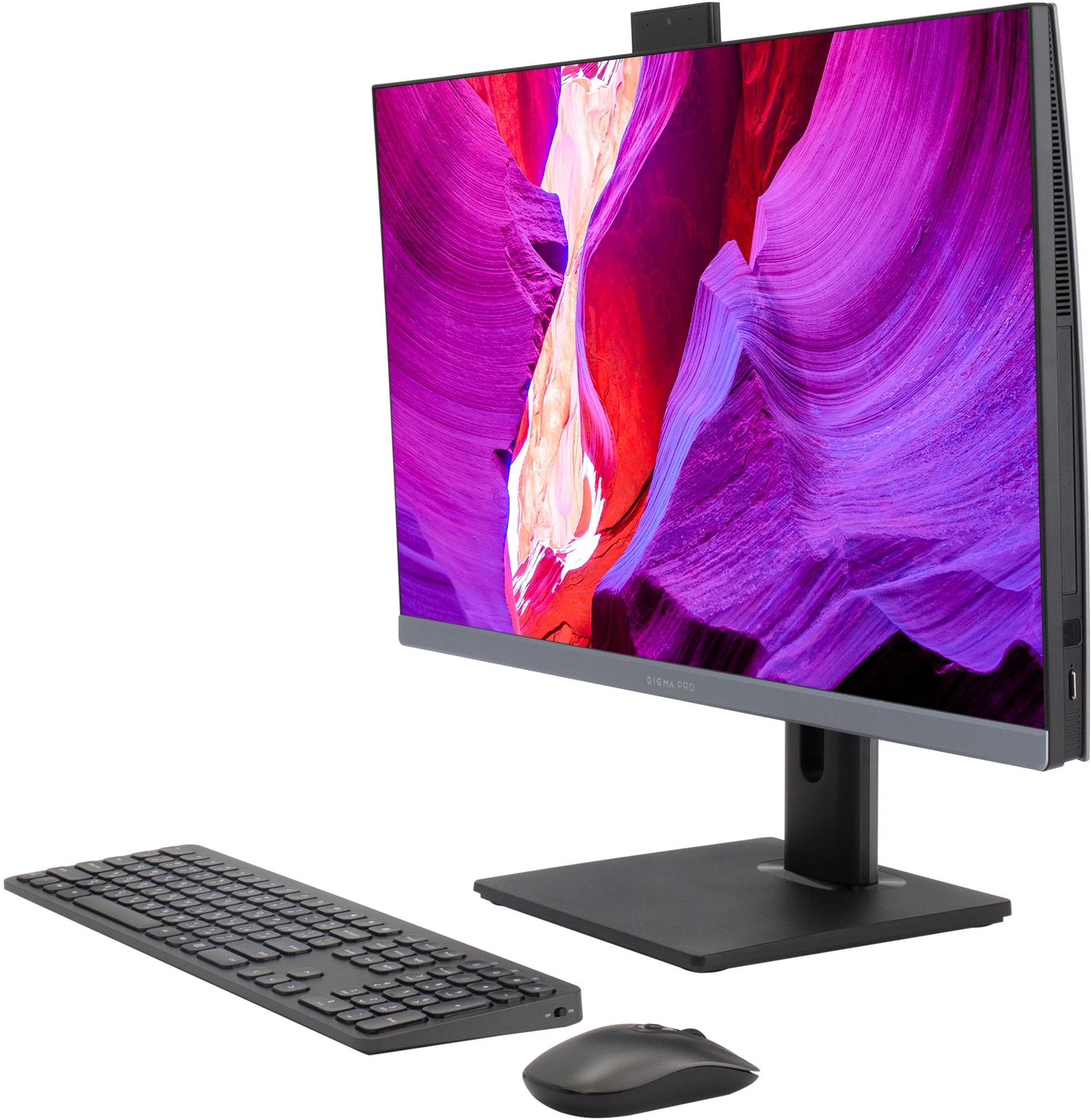 Моноблок Digma Pro Unity 27" Full HD i5 12400 (2.5) 16Gb SSD512Gb UHDG 730 CR Windows 11 Pro GbitEth WiFi BT 90W клавиатура мышь Cam серый/черный 1920x1080 — изображение 3