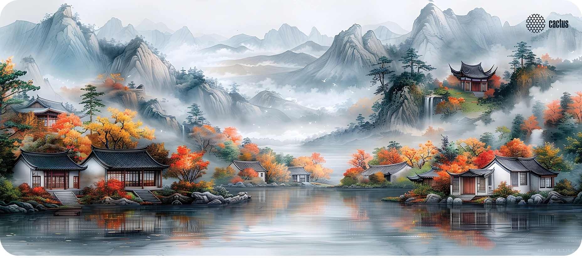 Коврик для мыши Cactus Beautiful nature 900x400x4мм (CS-MP-JAC01XXL)