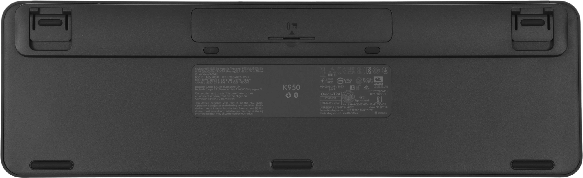 Клавиатура Logitech K950 черный USB беспроводная BT/Radio slim (920-012434) — изображение 7