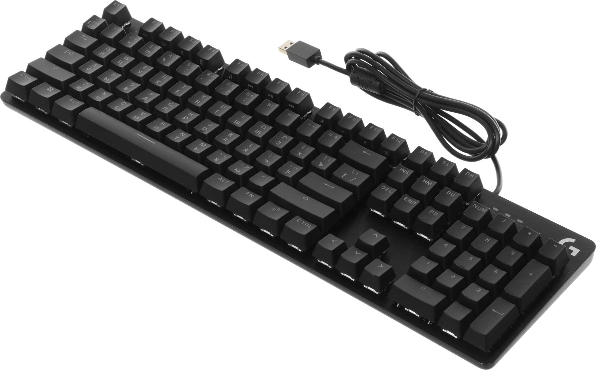 Клавиатура Logitech G412 SE механическая черный USB for gamer LED (920-010440) кабель 1.8м