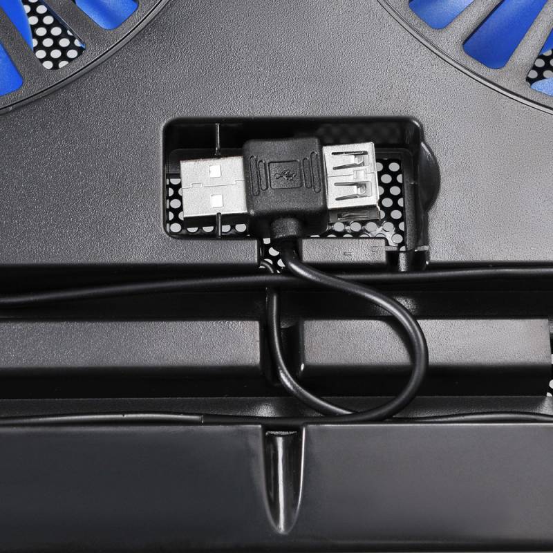 Подставка для ноутбука Buro BU-LCP156-B214 15.6"358x270x21мм 1xUSB 2x 140ммFAN 597г металлическая сетка/пластик черный — изображение 5
