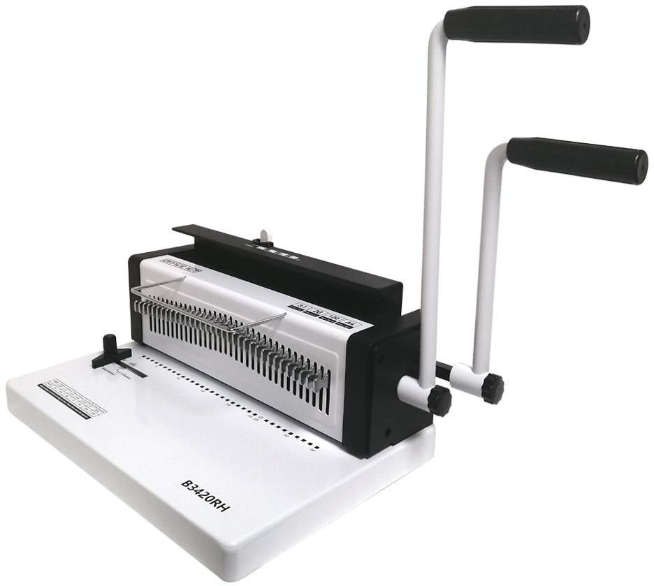 Переплетчик Office Kit B3420RH A4/перф.20л.сшив/макс.120л./метал.пруж. (4.8-14.3мм)