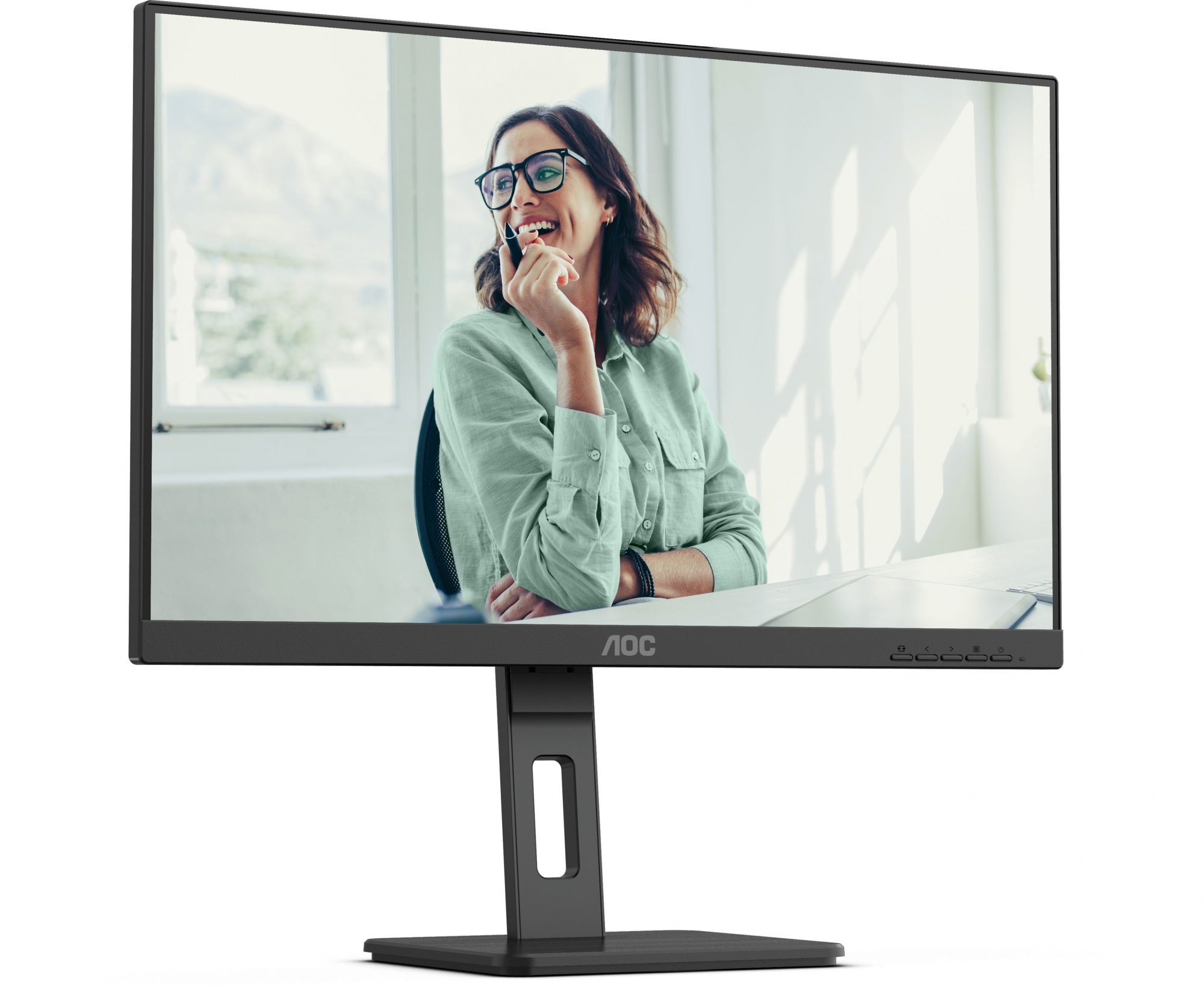 Монитор AOC 27" Pro Q27P3CV черный IPS LED 4ms 16:9 HDMI M/M матовая HAS Piv 1000:1 350cd 178гр/178гр 2560x1440 75Hz DP QHD USB 6.81кг — изображение 6