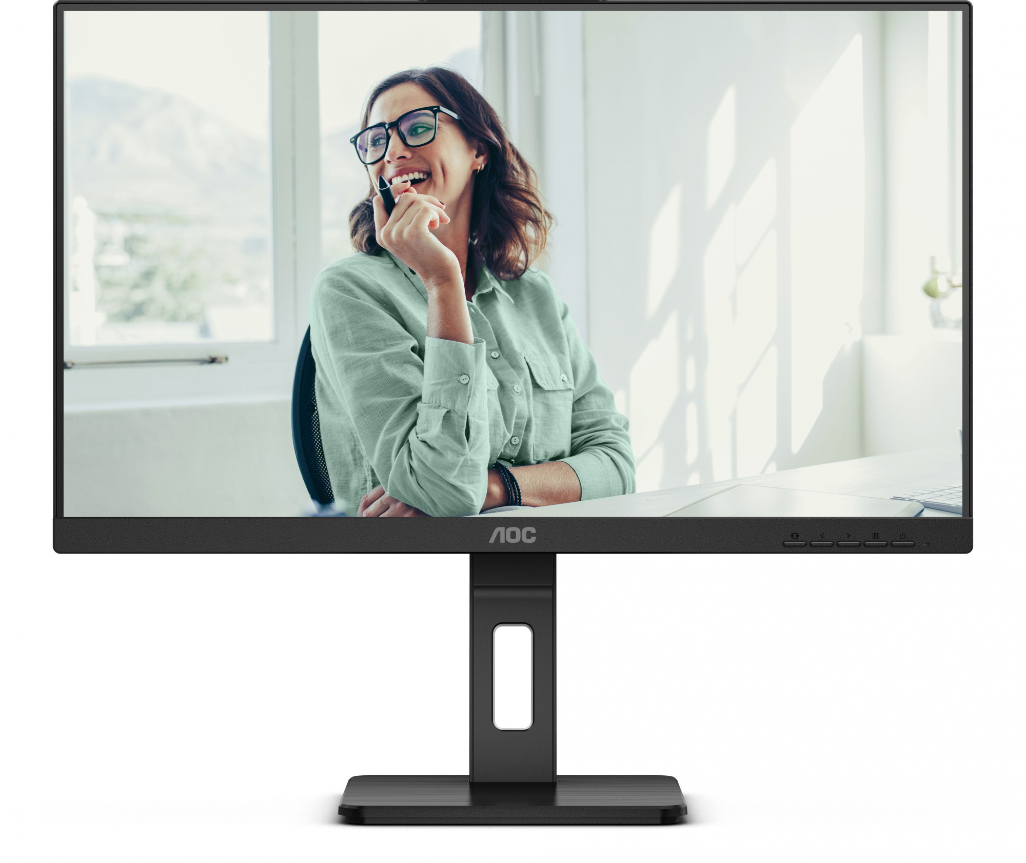 Монитор AOC 27" Pro Q27P3CV черный IPS LED 4ms 16:9 HDMI M/M матовая HAS Piv 1000:1 350cd 178гр/178гр 2560x1440 75Hz DP QHD USB 6.81кг — изображение 7
