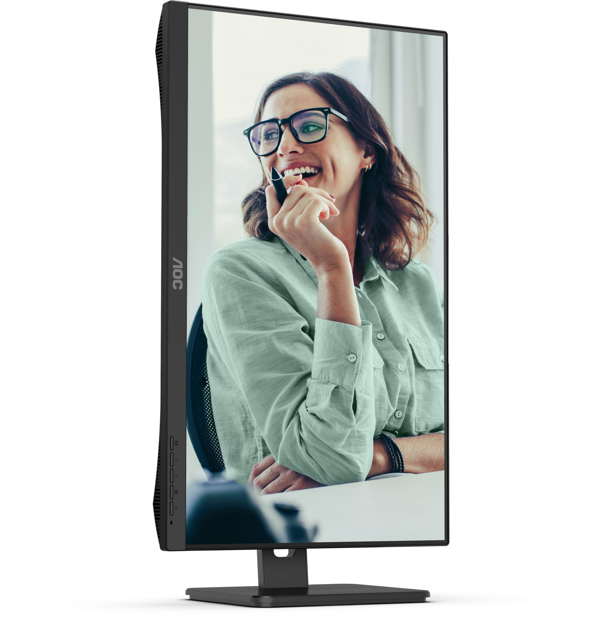 Монитор AOC 27" Pro Q27P3CV черный IPS LED 4ms 16:9 HDMI M/M матовая HAS Piv 1000:1 350cd 178гр/178гр 2560x1440 75Hz DP QHD USB 6.81кг — изображение 10