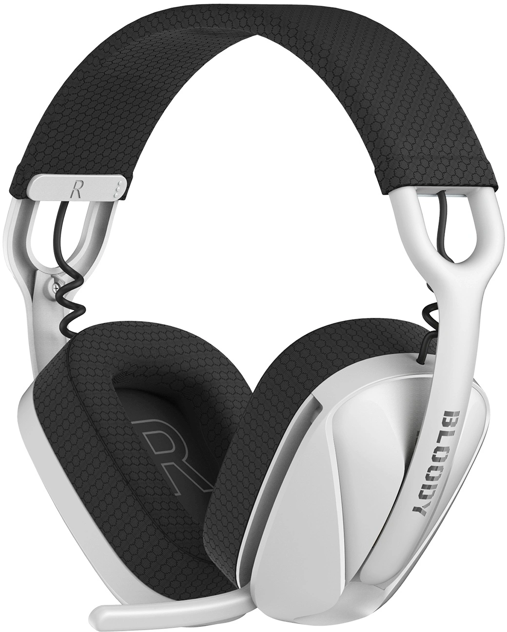 Наушники с микрофоном A4Tech Bloody GR285 белый 1.5м мониторные BT/Radio/3.5mm оголовье