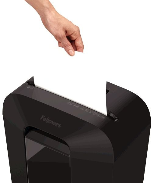 Шредер Fellowes PowerShred LX70 черный (секр.P-4) фрагменты 11лист. 18лтр. скрепки скобы пл.карты — изображение 2