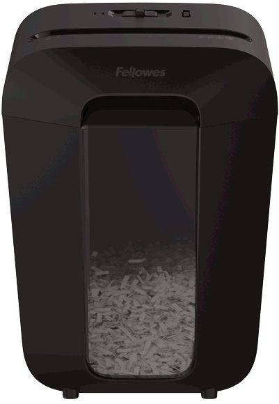 Шредер Fellowes PowerShred LX70 черный (секр.P-4) фрагменты 11лист. 18лтр. скрепки скобы пл.карты — изображение 3