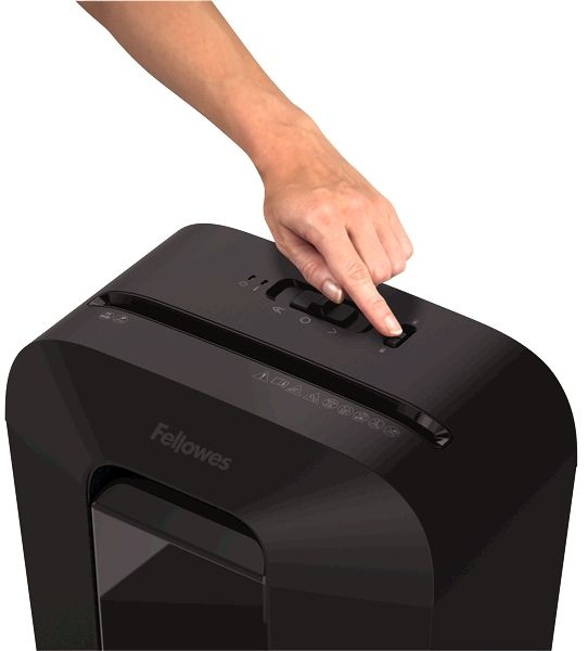 Шредер Fellowes PowerShred LX70 черный (секр.P-4) фрагменты 11лист. 18лтр. скрепки скобы пл.карты — изображение 4