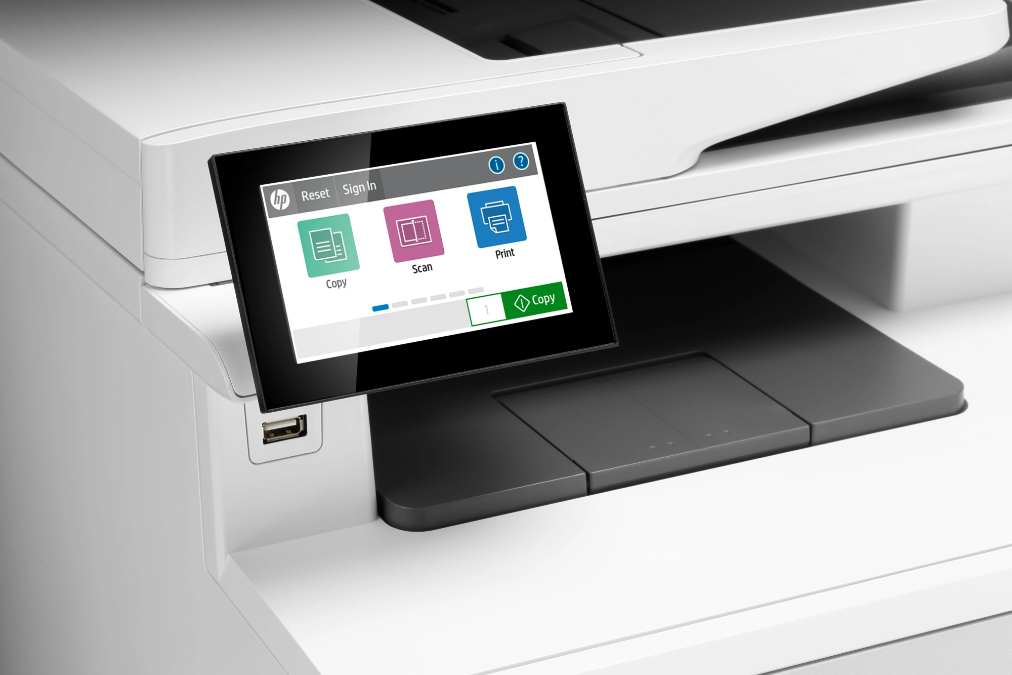 МФУ лазерный HP Color LaserJet Enterprise M480f (3QA55A) A4 Duplex Net белый