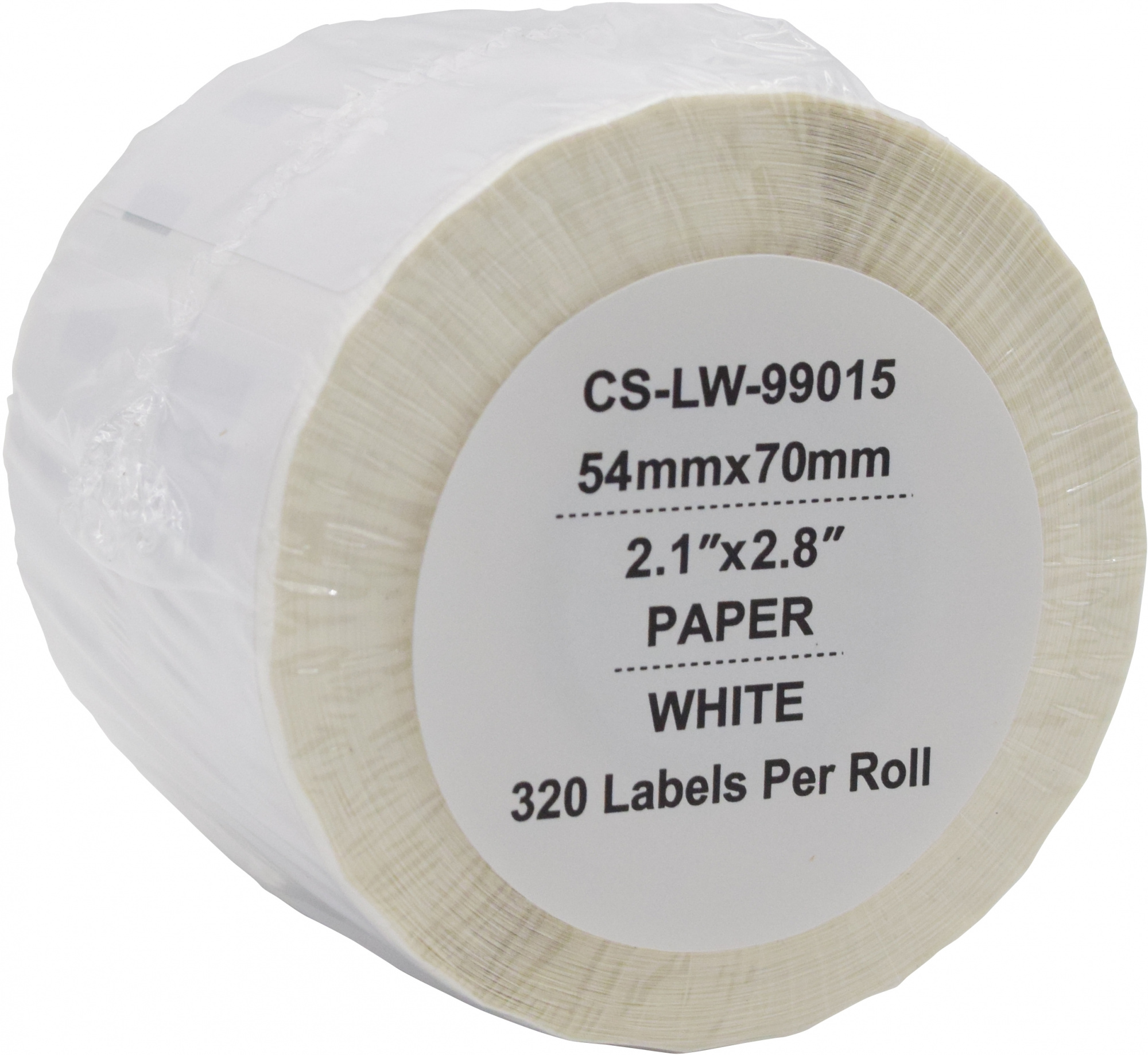 Этикетки Cactus CS-LW-99015 сег.:70x54мм черный белый 320шт/рул Dymo Label Writer 450/4XL