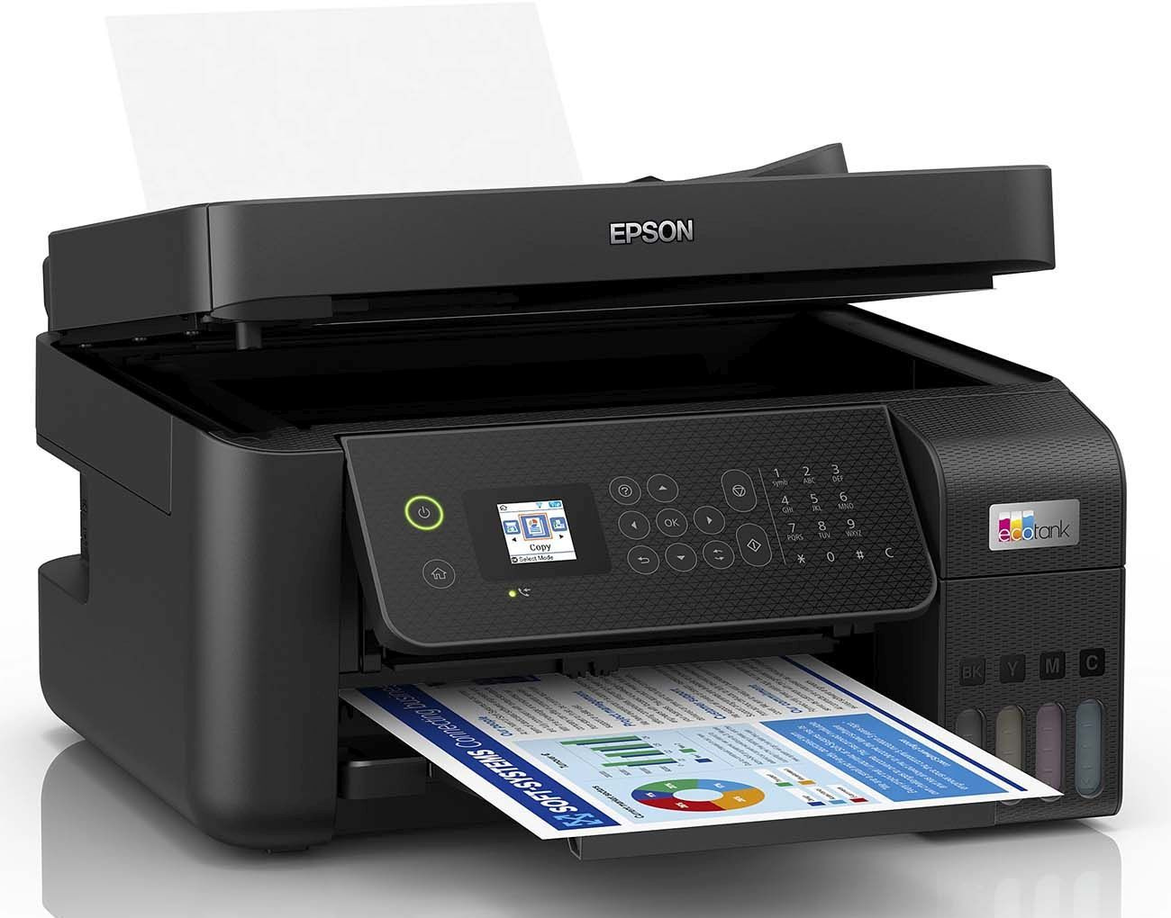 МФУ струйный Epson L5290 (C11CJ65512/C11CJ65409) A4 WiFi черный — изображение 2