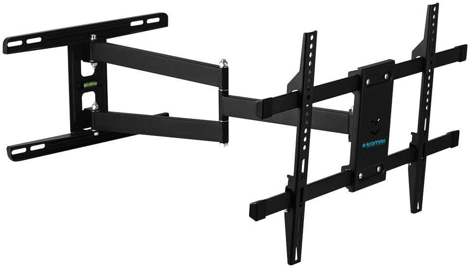 Кронштейн для телевизора Kromax DIX-20 черный 22"-65" макс.45кг настенный поворотно-выдвижной и наклонный — изображение 4
