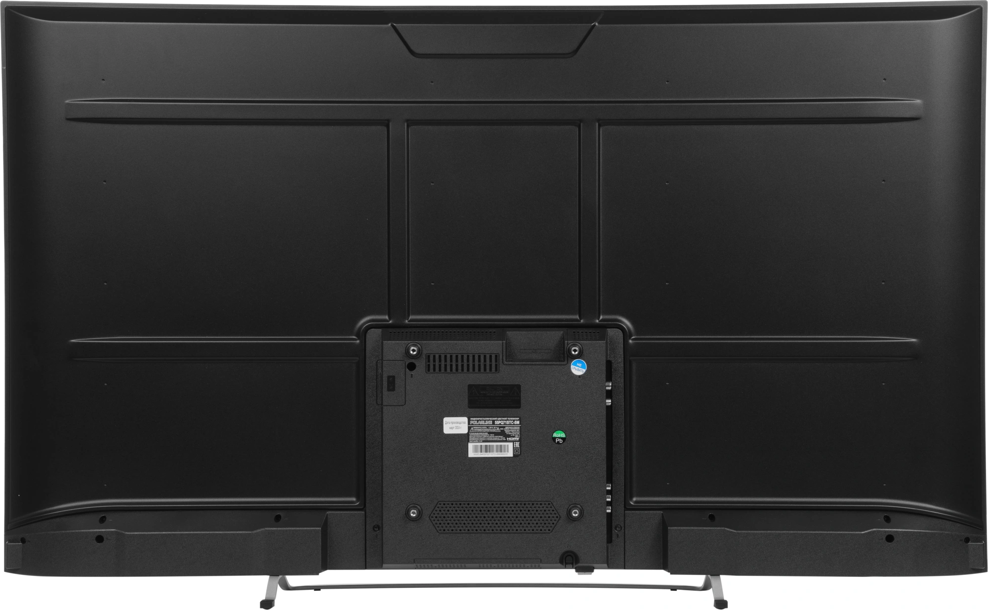 Телевизор QLED PolarLine 55" 55PQ71STC-SM Frameless черный 4K Ultra HD 60Hz DVB-T DVB-T2 DVB-C DVB-S2 USB WiFi Smart TV (RUS) — изображение 6