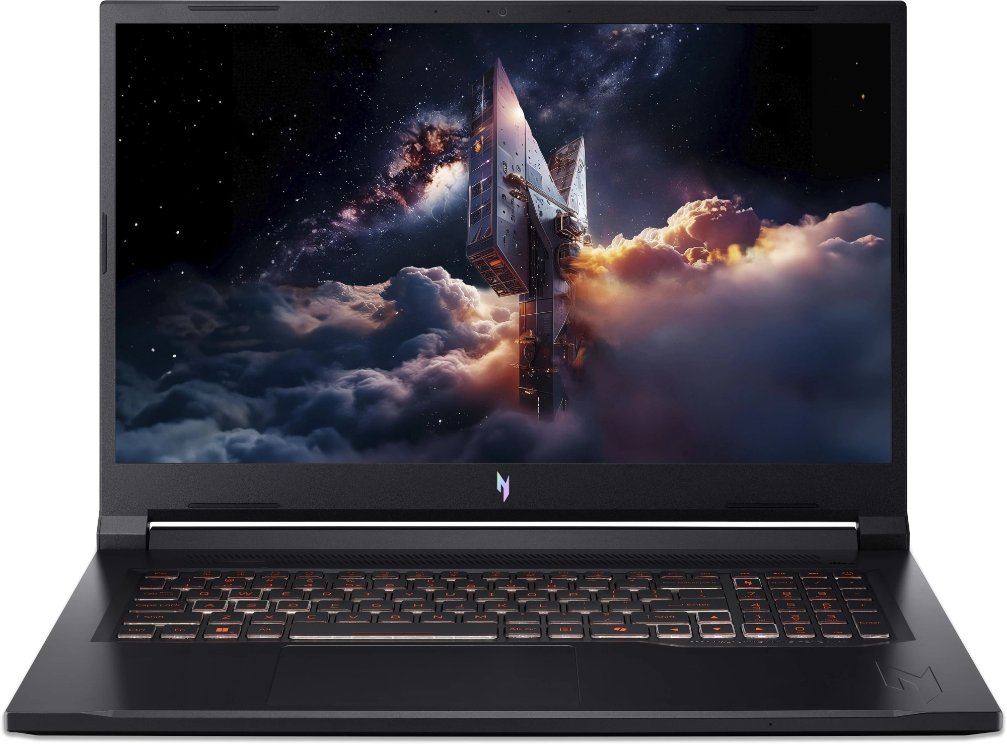 Ноутбук Acer Nitro V 17 AI ANV17-41-R9Q9 Ryzen 7 260 16Gb SSD1Tb NVIDIA GeForce RTX 5060 8Gb 17.3" IPS QHD (2560x1440) без ОС black WiFi BT Cam (NH.QYVCD.007)