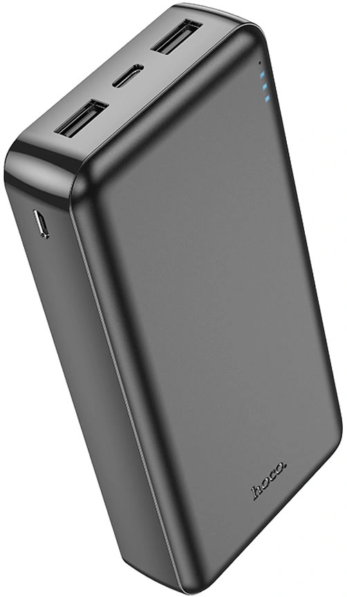 Мобильный аккумулятор Hoco J100A 20000mAh 2.1A 2xUSB-A черный