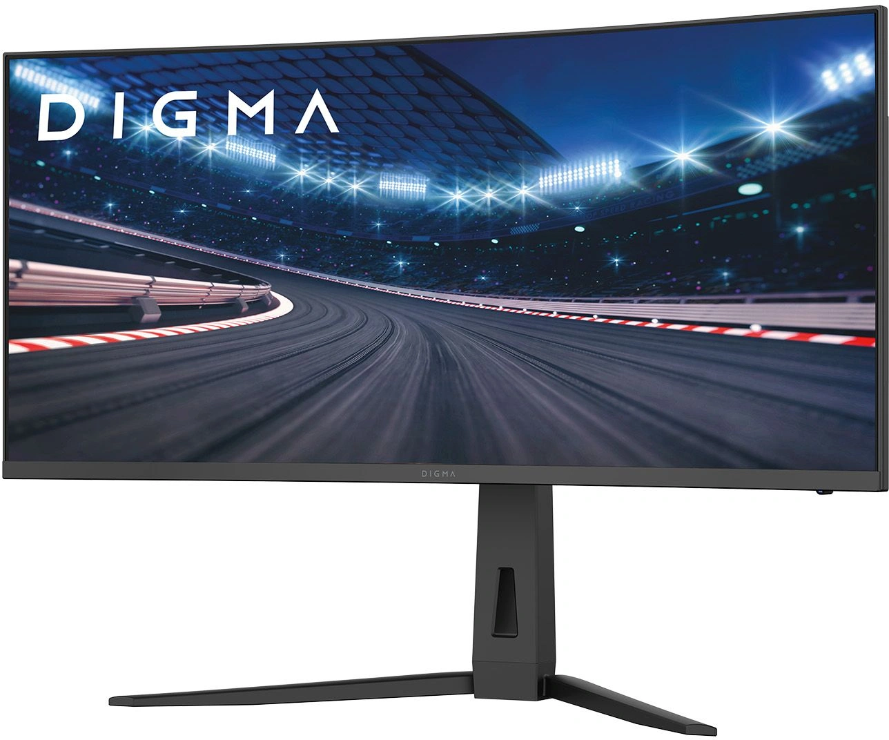 Монитор Digma 34" Overdrive 34A712Q черный VA LED 1ms 21:9 HDMI M/M матовая HAS Piv 450cd 178гр/178гр 3440x1440 200Hz DP UW 5.7кг — изображение 2