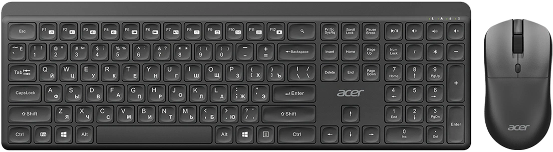 Клавиатура + мышь Acer OCC502 клав:черный мышь:черный USB беспроводная Multimedia (ZL.ACC11.00J)