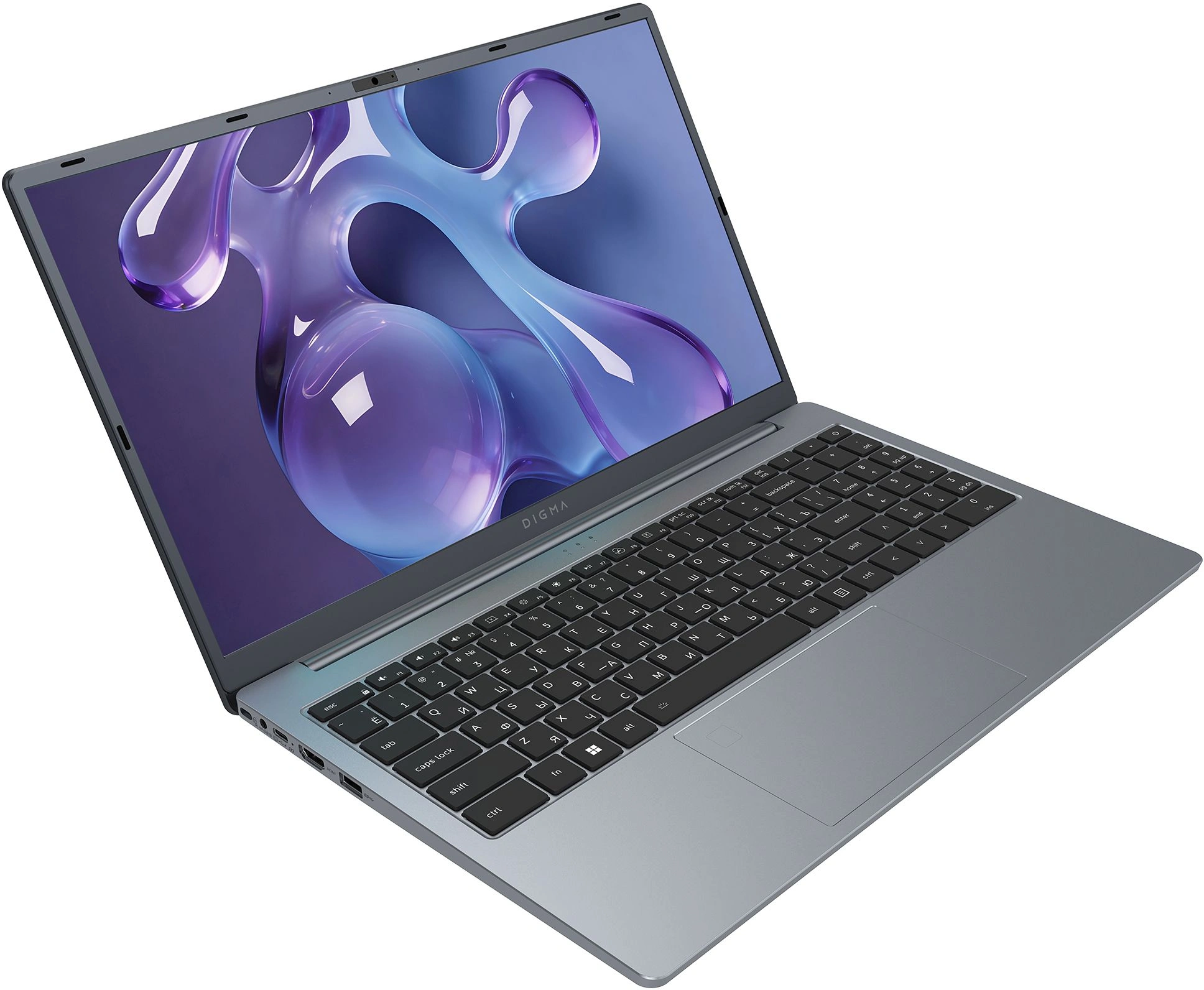 Ноутбук Digma Nova Ryzen 5 3500U 16Gb SSD512Gb AMD Radeon Vega 8 15.6" IPS FHD (1920x1080) Windows 11 Pro grey WiFi BT Cam 6000mAh (DN15R5-ADXW13) — изображение 3