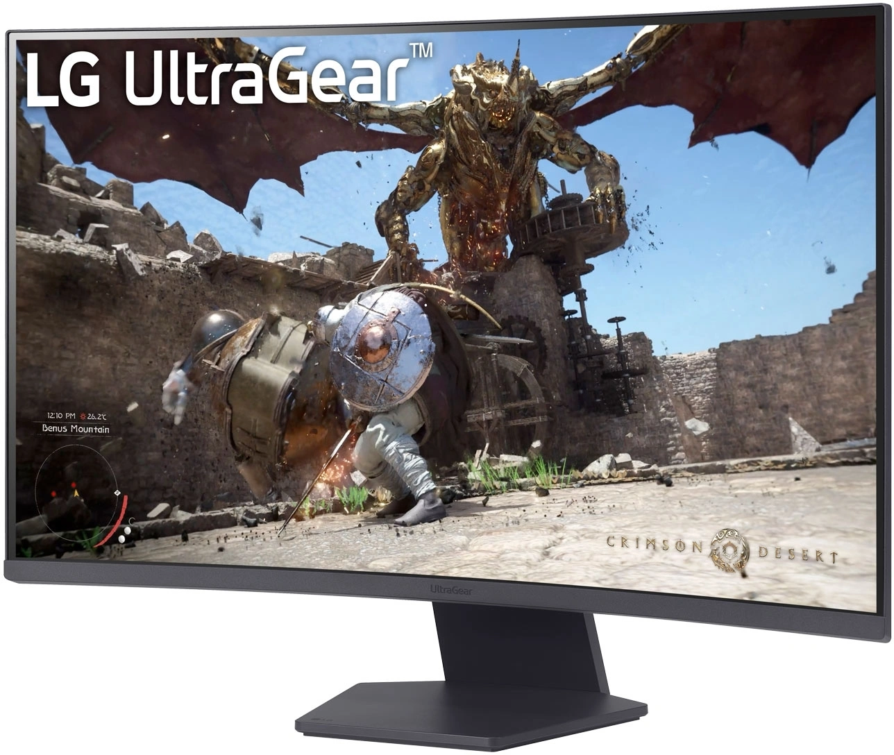 Монитор LG 31.5" UltraGear 32GS60QC-B черный VA LED 16:9 HDMI матовая 3000:1 300cd 178гр/178гр 2560x1440 180Hz FreeSync DP WQ HD 2K (1440p) 7.2кг — изображение 2