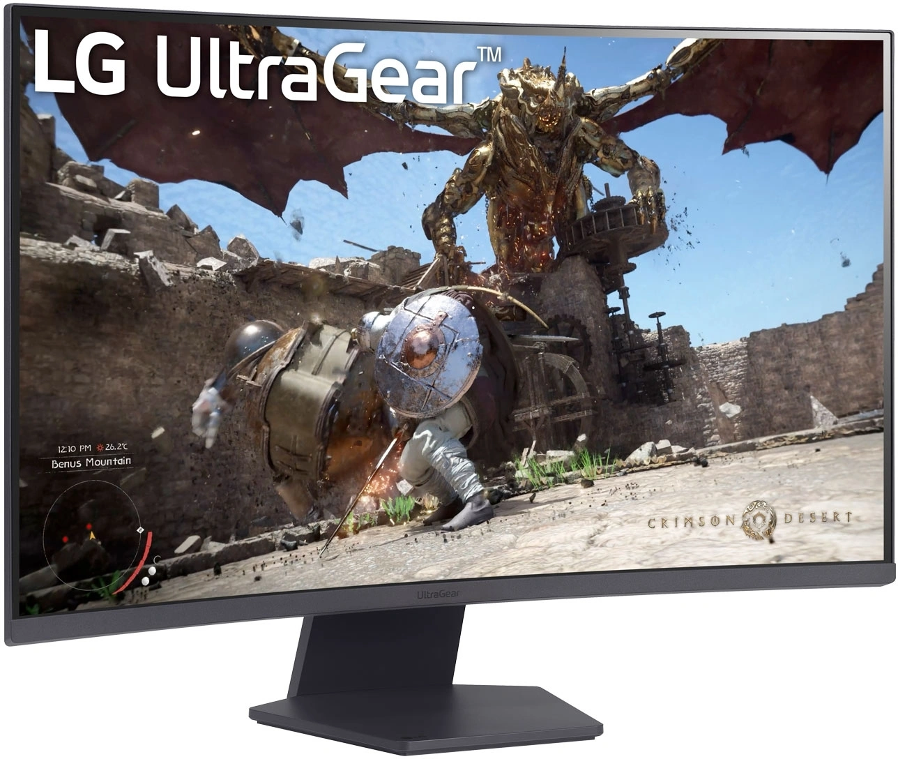 Монитор LG 31.5" UltraGear 32GS60QC-B черный VA LED 16:9 HDMI матовая 3000:1 300cd 178гр/178гр 2560x1440 180Hz FreeSync DP WQ HD 2K (1440p) 7.2кг — изображение 3