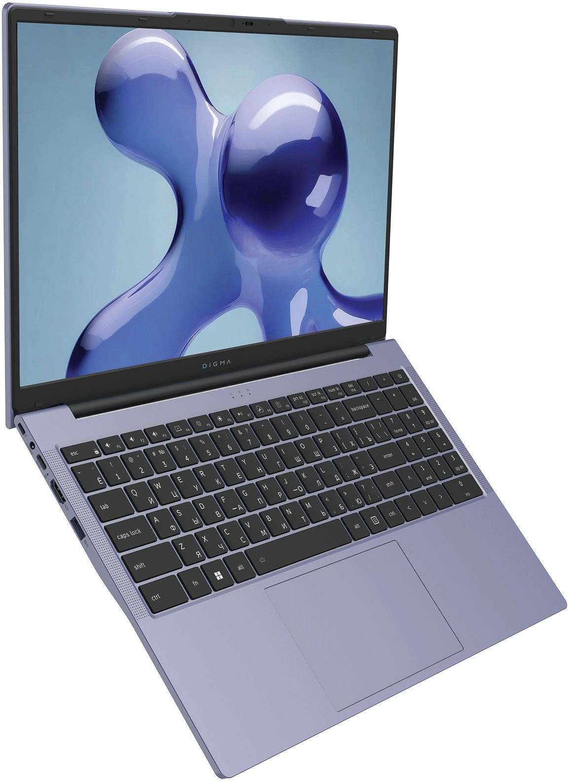 Ноутбук Digma Echo Athlon Gold 3150C 8Gb SSD256Gb AMD Radeon Graphics 15.6" IPS FHD (1920x1080) Windows 11 Pro dk.grey WiFi BT Cam 5000mAh (DN15A3-8CXW01) — изображение 5
