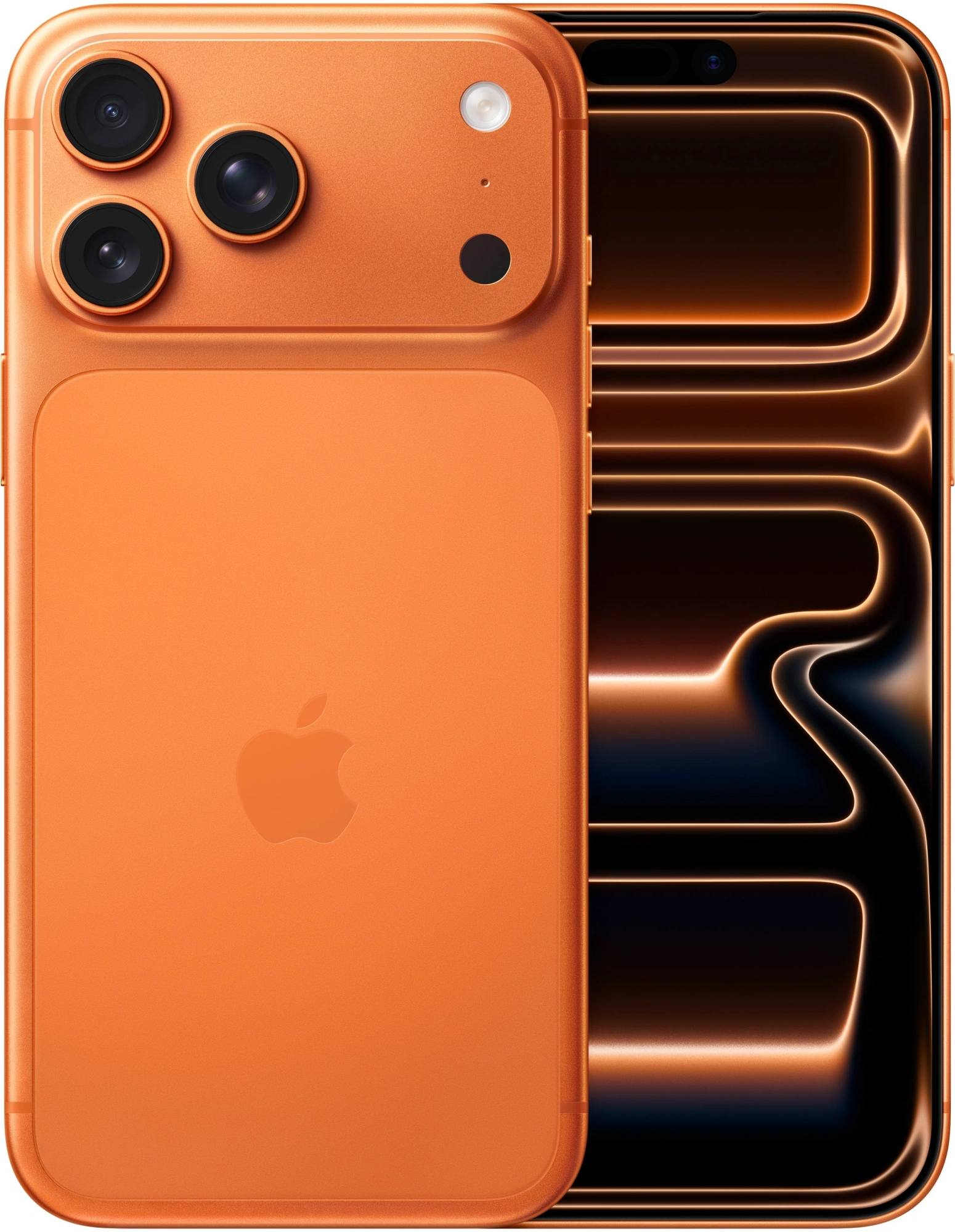 Смартфон Apple A3526 iPhone 17 Pro Max 256Gb 12Gb оранжевый моноблок 3G 4G 1Sim 6.9" 1320x2868 iOS 26 48Mpix 802.11 a/b/g/n/ac/ax/be NFC GPS Protect