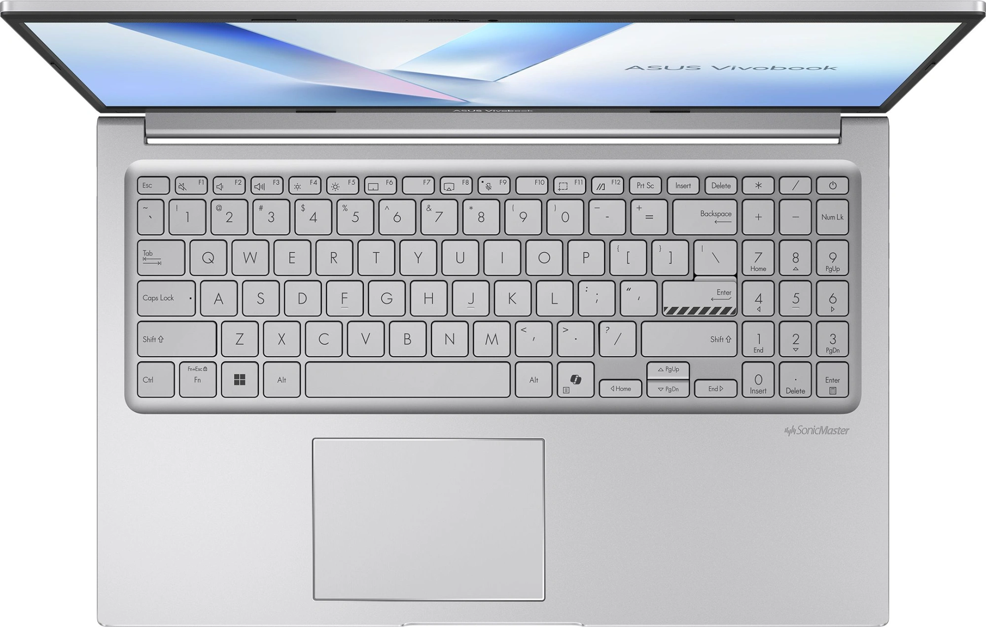 Ноутбук Asus Vivobook 15 X1504MA-BQ056 Core 3 310 8Gb SSD512Gb Intel Graphics 15.6" IPS FHD (1920x1080) без ОС silver WiFi BT Cam (90NB17I2-M01360) — изображение 4