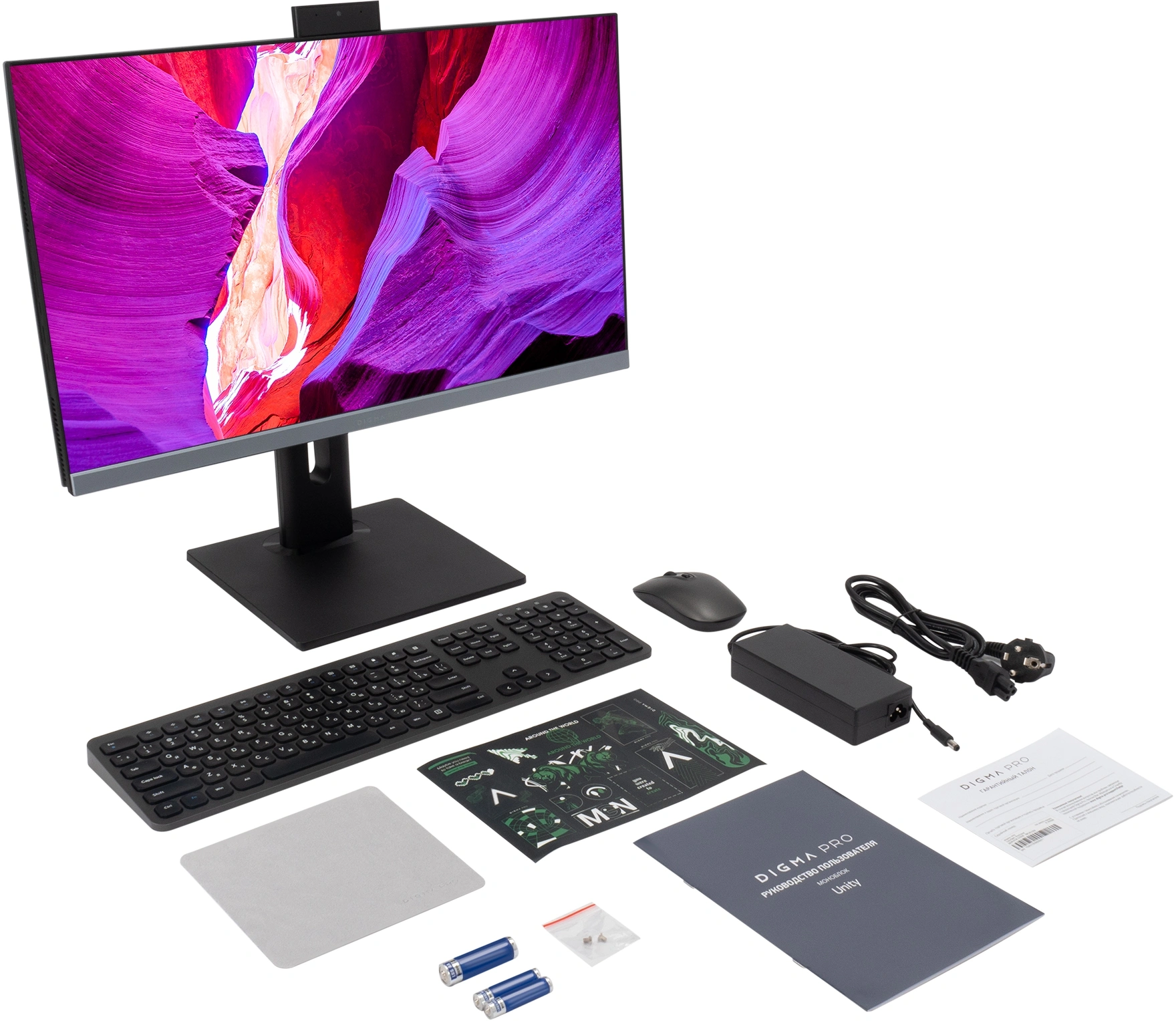 Моноблок Digma Pro Unity 23.8" Full HD i3 12100 (3.3) 16Gb SSD512Gb UHDG 730 CR Windows 11 Pro GbitEth WiFi BT 90W клавиатура мышь Cam серый/черный 1920x1080 — изображение 18