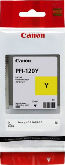 Картридж струйный Canon PFI-120Y 2888C001 желтый (130мл) для Canon imagePROGRAF TM-200/205 — изображение 2