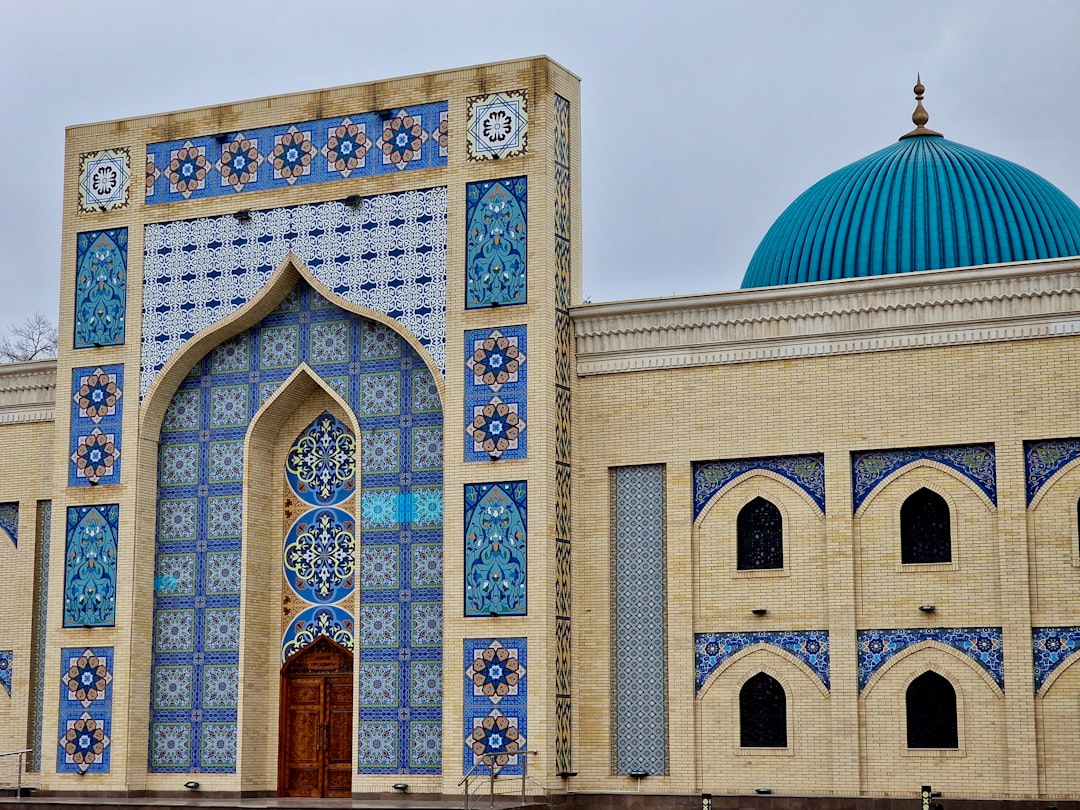 Aisha Bibi Mausoleum near Taraz with decorative brickwork