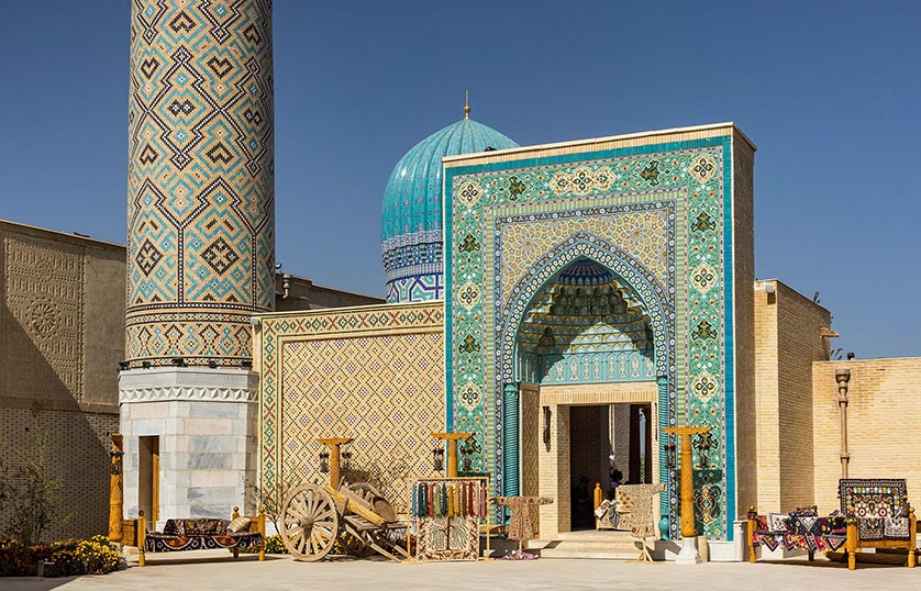 Silk Road architecture in Samarkand