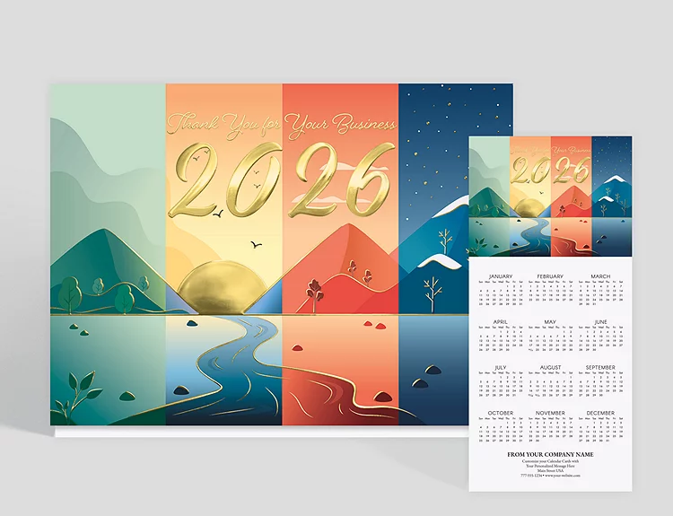 Календарь с сезонным цветовым кодированием