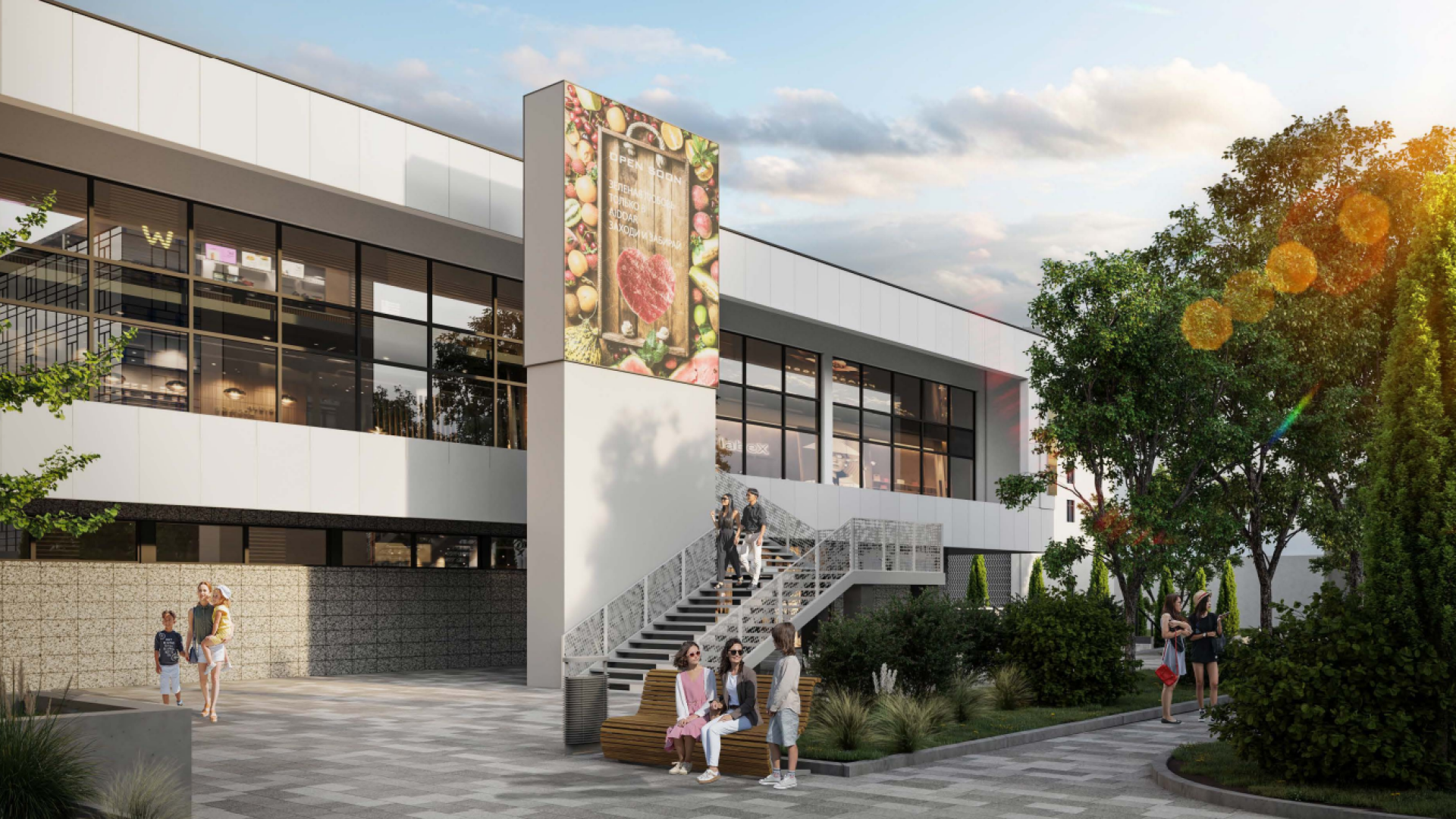 SKETCH IMAGE – Structural / Entrance Rendering