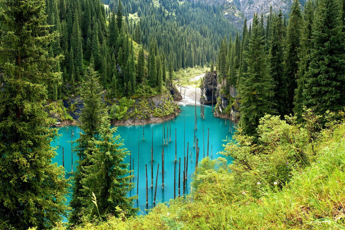 Kolsai & Kaindy Lakes, Charyn Canyon | Hike with Fishing | Tour route with scenic nature in Kazakhstan