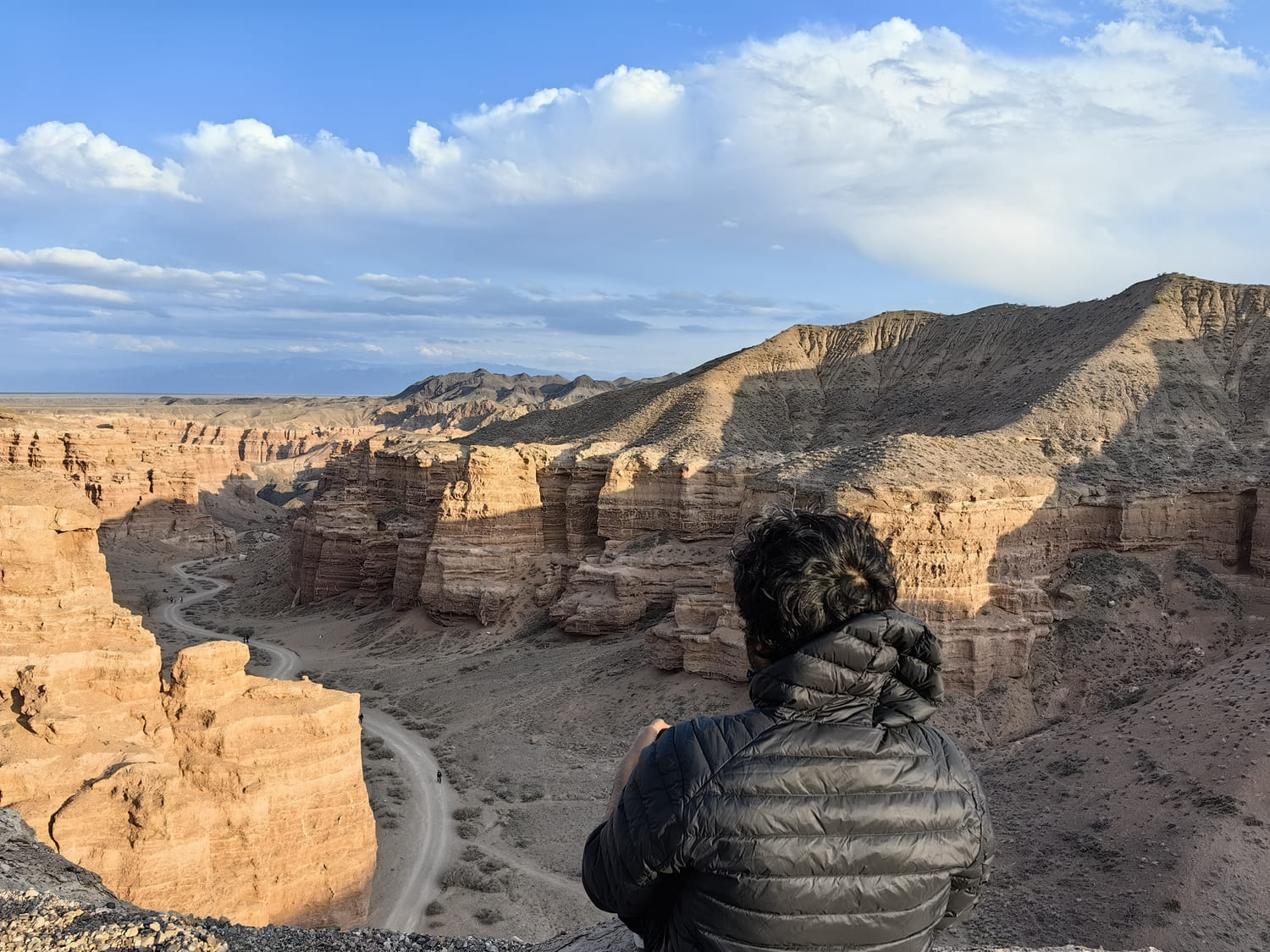 कासल्स कैन्यन की घाटी का शीर्ष दृश्य at चारिन कण्यन, Kazakhstan