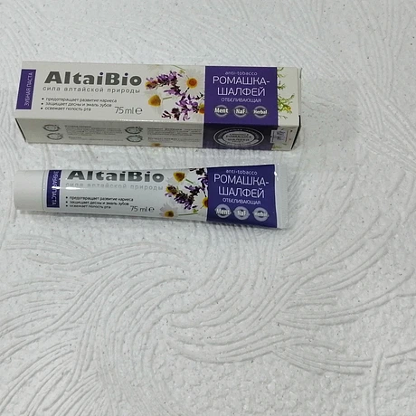 Зубная паста АлтайБио (Altaibio) ромашка-шалфей, 100гр