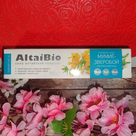 Зубная паста АлтайБио (Altaibio) — Мумиё-зверобой, 100гр