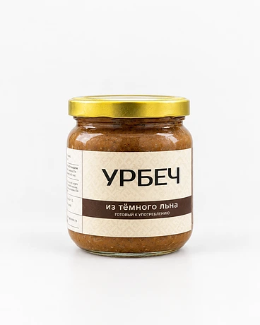 Урбеч из тёмного льна 0,350 л