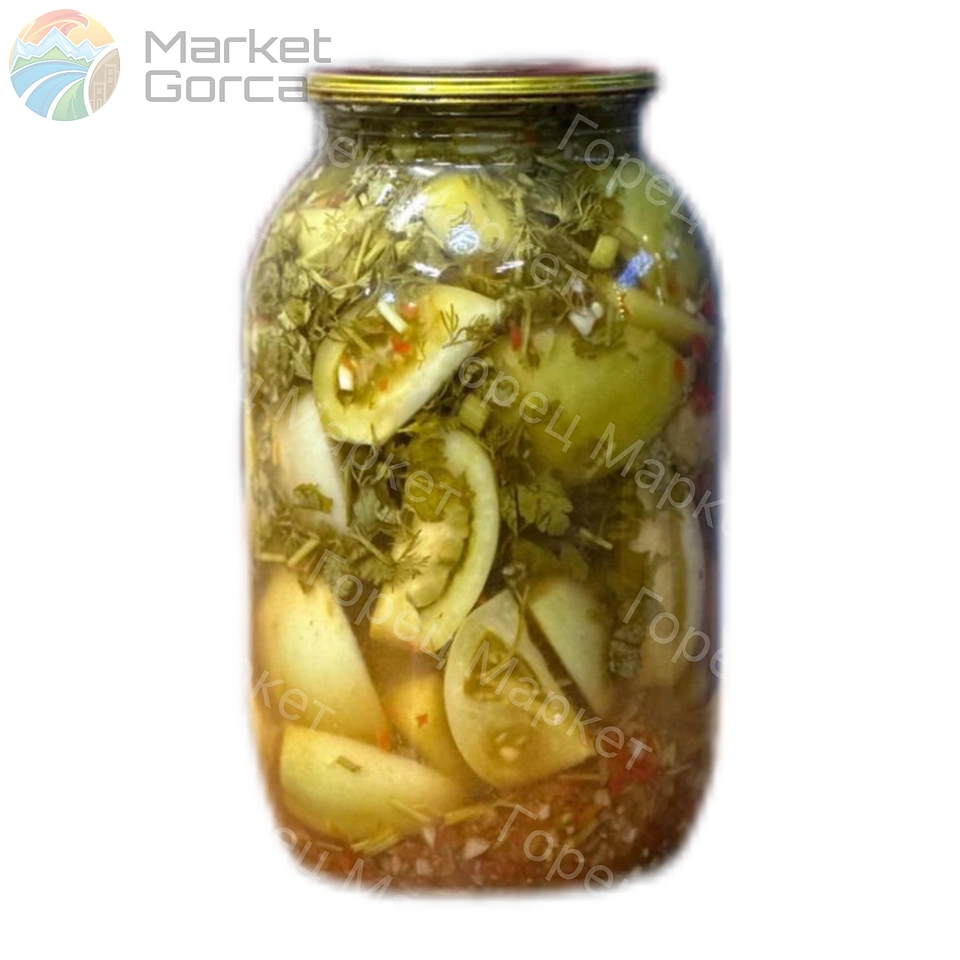 Маринованные зелёные помидоры, 1,5 л