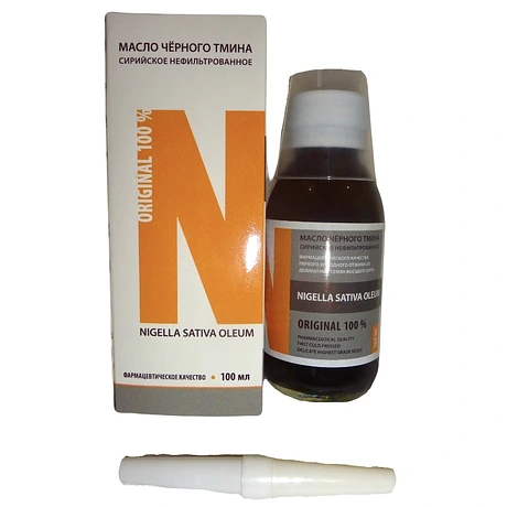 Масло черного тмина сирийское Nigella Sativa oleum (Нигелла сатива олеум), 100мл
