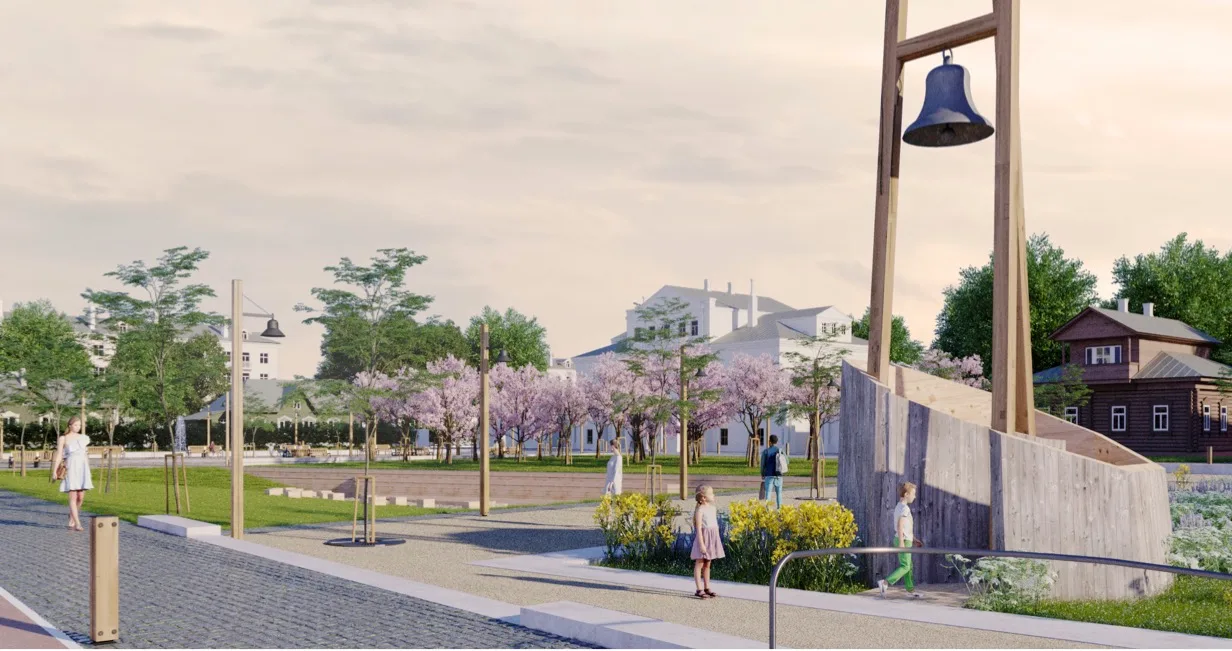 Западный квартал города Углича