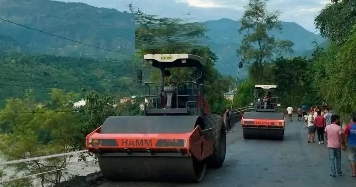 Road rollers at Krishna Bhir