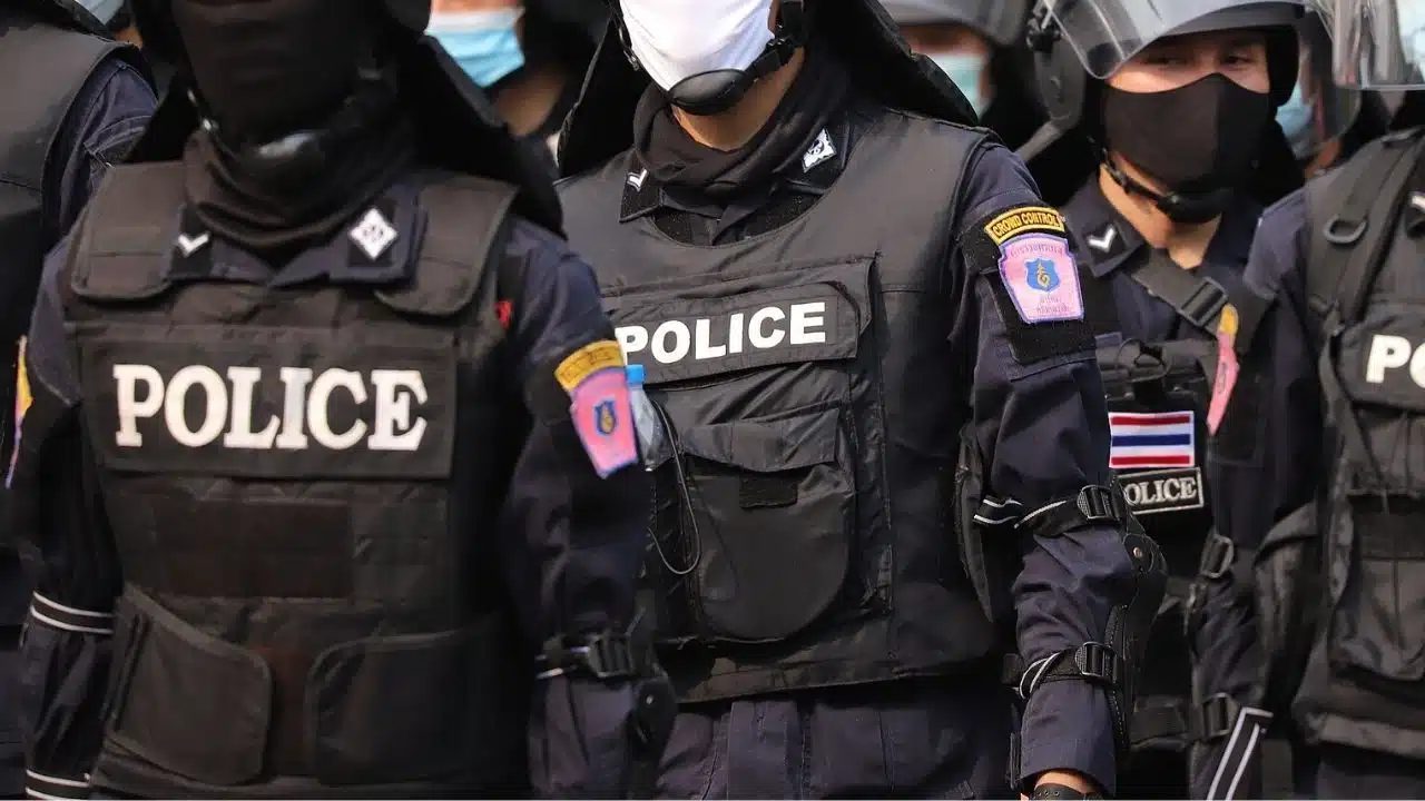 Thai police officers