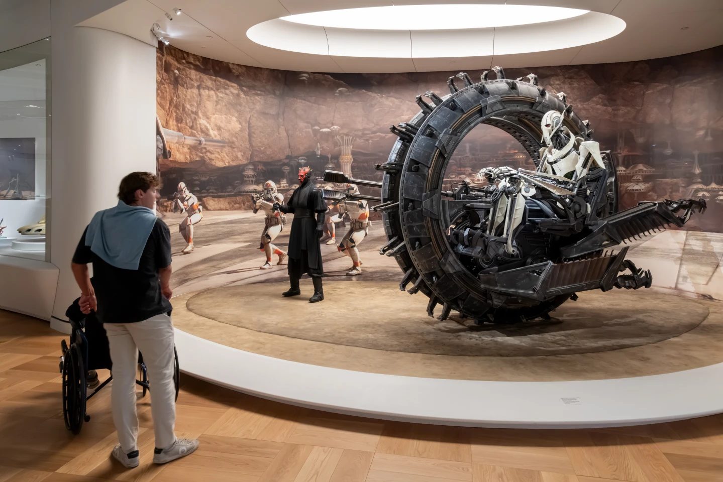 The Lucas Museum of Narrative Art's Star Wars props and memorabilia spans multiple movies, books, and TV shows