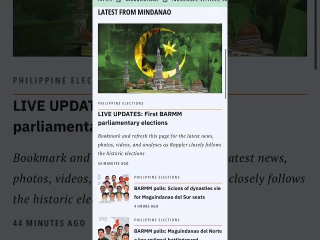 BARMM parliamentary elections: How to follow Rappler’s special coverage