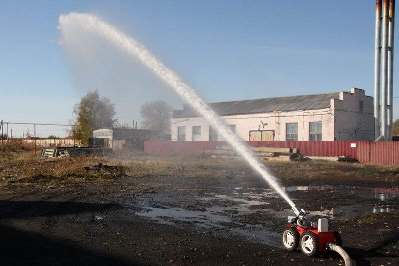 В Зауралье создали пожарного робота