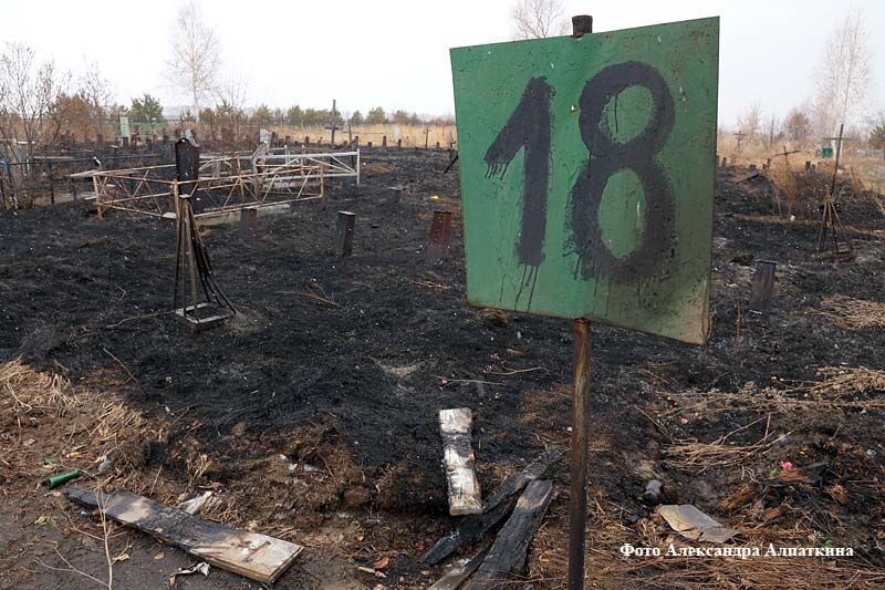 Названы предварительные причины пожара на Зайковском кладбище